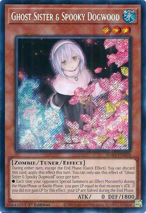 Ghost Sister & Spooky Dogwood [Quarter Century Secret Rare] RA03-EN020 YuGiOh Quarter Century Bonanza