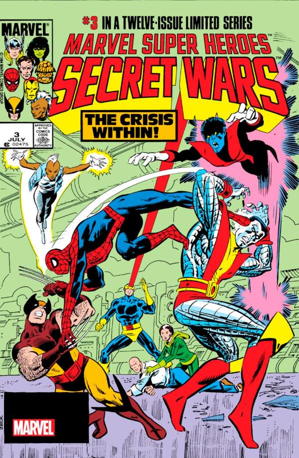 Marvel Super Heroes: Secret Wars [Facsimile Foil] #3 (2024) Comic Books Marvel Super Heroes Secret Wars Facsimile Edition