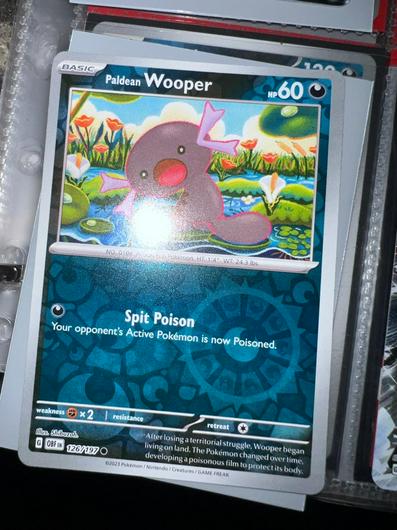 Paldean Wooper [Reverse Holo] #126 photo