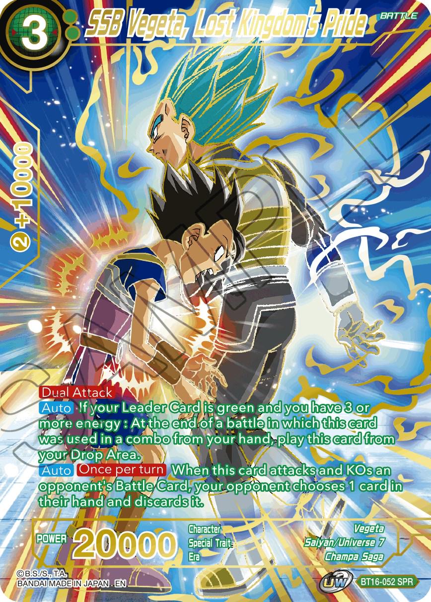 SSB Vegeta, Lost Kingdom's Pride [SPR] BT16-052 Dragon Ball Super Realm of the Gods