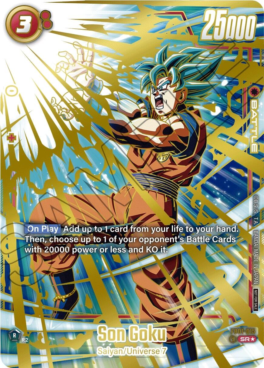 Son Goku - FB01-015 [Championship 2024-2025 Regionals Holo] FB01-015 Dragon Ball Fusion World Judge Promo