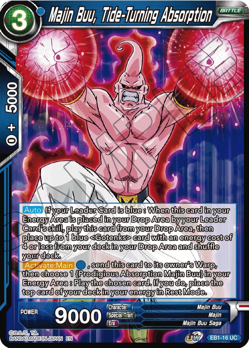 Majin Buu, Tide-Turning Absorption EB1-16 Dragon Ball Super Battle Evolution Booster