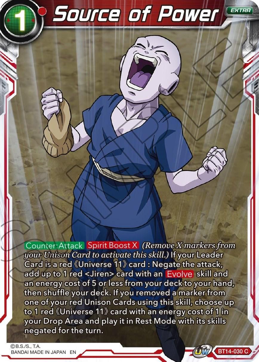 Source of Power BT14-030 Dragon Ball Super Cross Spirits