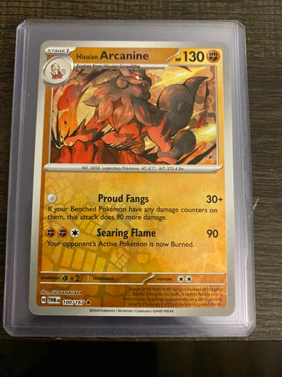 Hisuian Arcanine [Reverse Holo] #100 photo