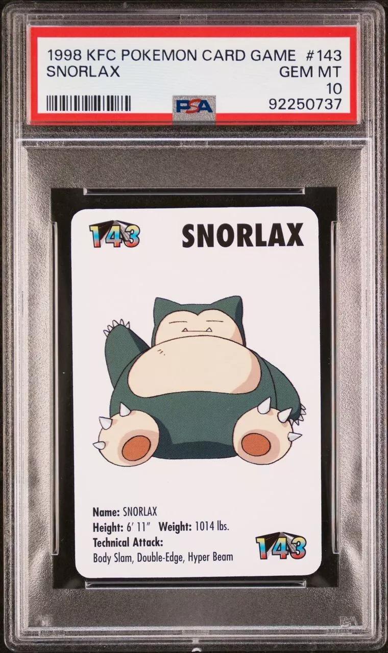 Snorlax #143 Pokemon 1998 KFC