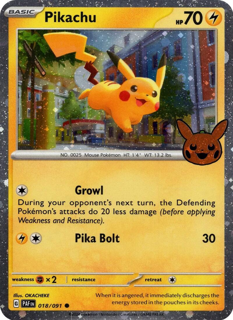 Pikachu #18 Pokemon Trick or Trade 2024