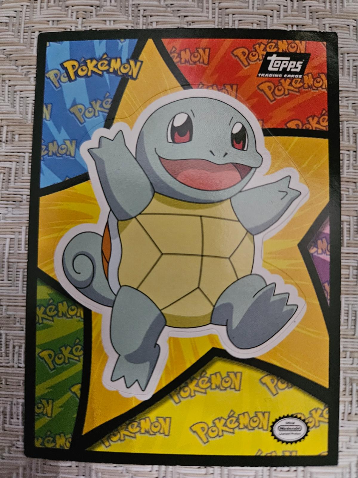 Squirtle #3 Pokemon 1999 Topps Movie Sticker