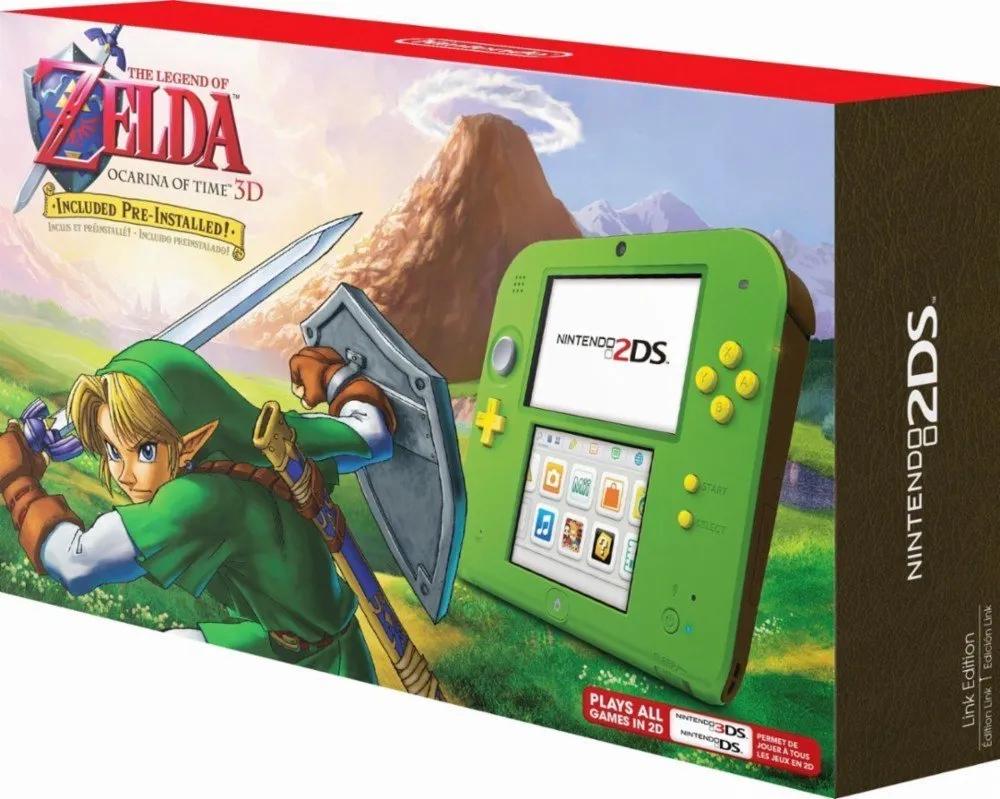 Nintendo 2DS Link Edition [Zelda Ocarina of Time 3D Pre-installed] Nintendo 3DS