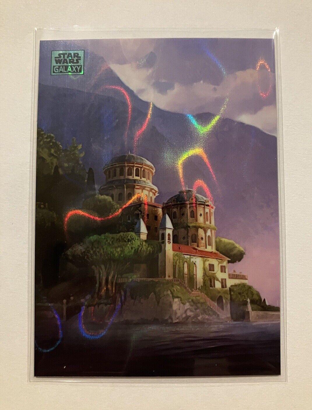 Varykino Retreat  [Aqua Lava Refractor] #AN-3 Star Wars 2024 Topps Chrome Galaxy Art of Naboo