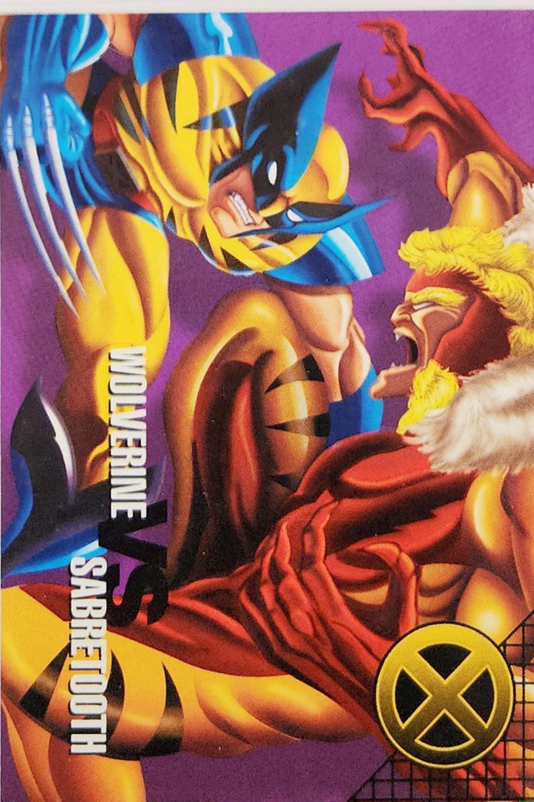 Wolverine Vs. Sabretooth #54 Marvel 1996 Fleer Vision