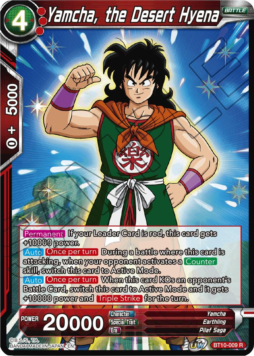 Yamcha, the Desert Hyena BT10-009 Dragon Ball Super Rise of the Unison Warrior