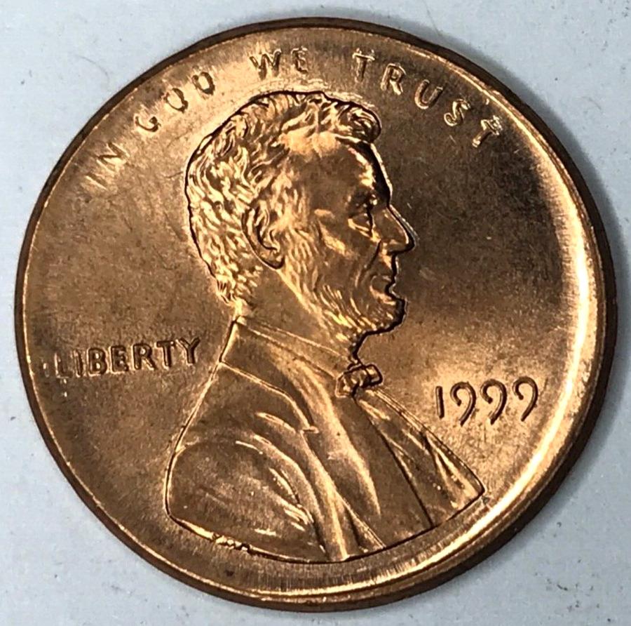 1999 [DOUBLE DIE CLOSE AM] Coins Lincoln Memorial Penny