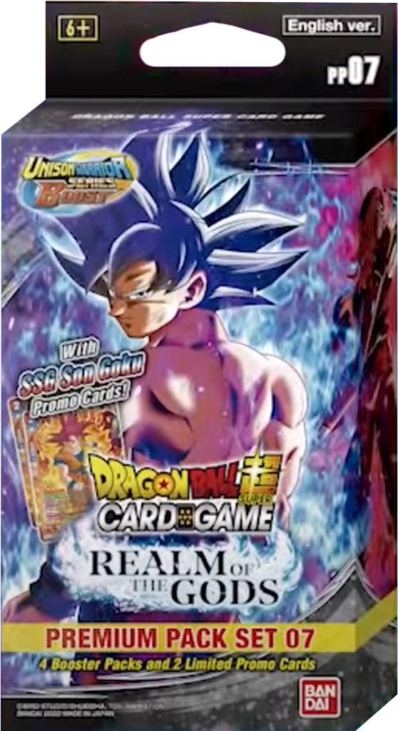 Realm of the Gods Premium Pack Set 07  Dragon Ball Super Realm of the Gods