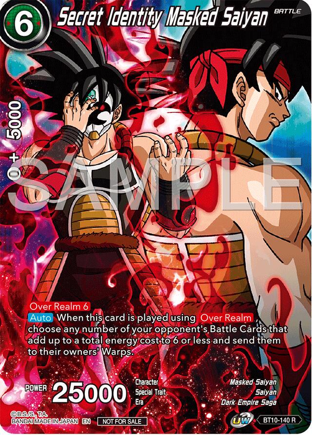 Secret Identity Masked Saiyan [Alternate Art] BT10-140 Dragon Ball Fusion World Promos