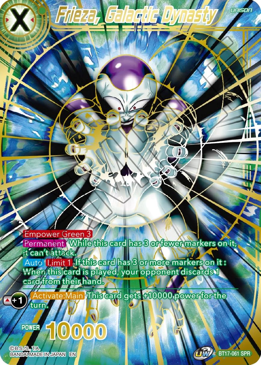 Frieza, Galactic Dynasty [SPR] BT17-061 Dragon Ball Super Ultimate Squad