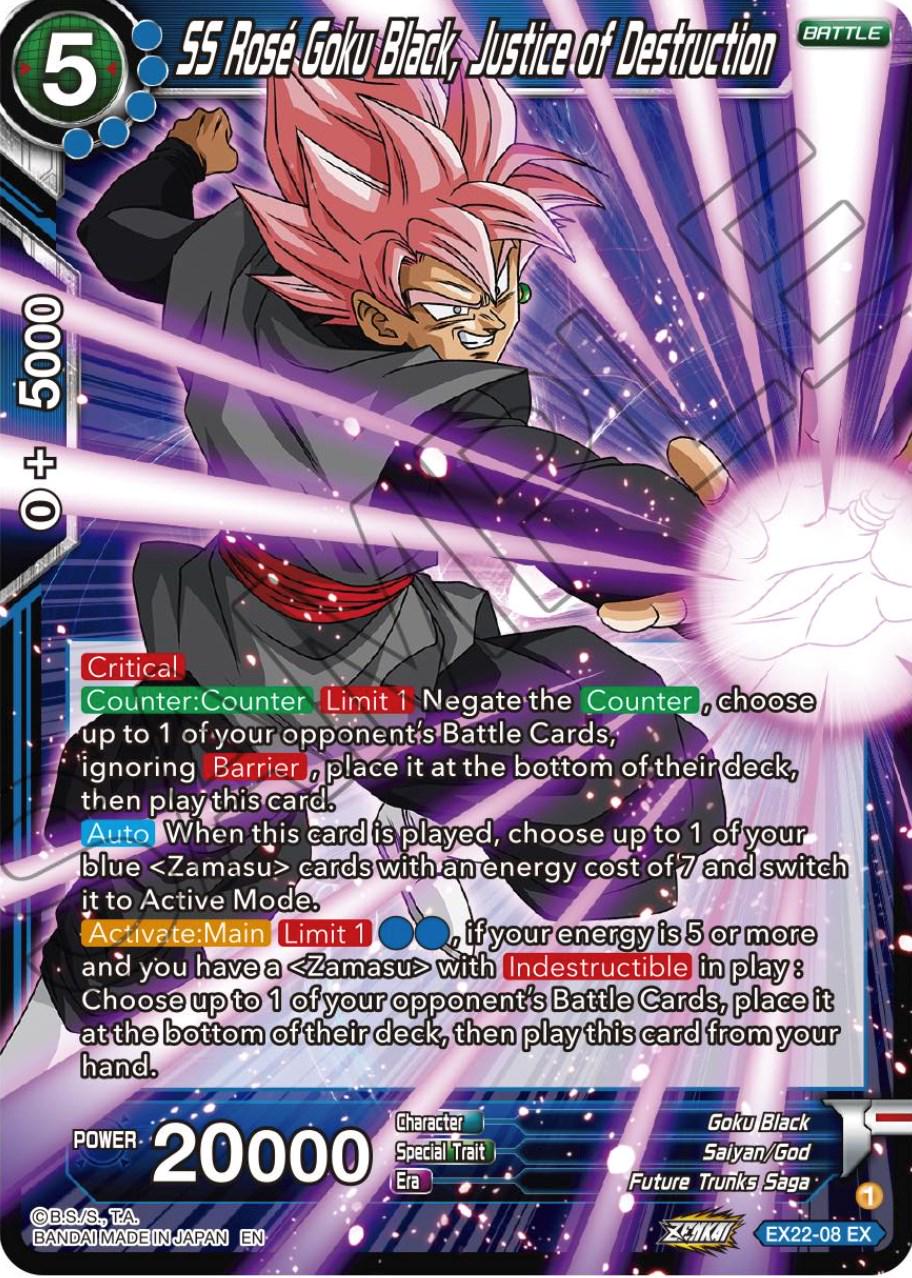 SS Rose Goku Black, Justice of Destruction [Foil] EX22-08 Dragon Ball Super Expansion Set: Ultimate Deck 2023