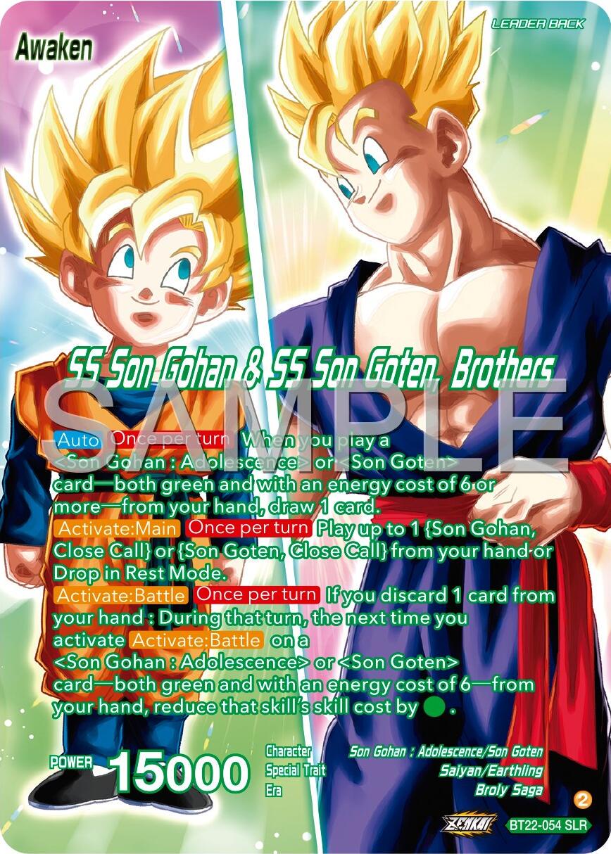 Son Goten // SS Son Gohan & SS Son Goten, Brothers [Foil] BT22-054 Dragon Ball Super Premium Anniversary Box 2024