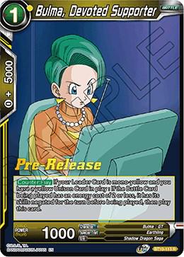 Bulma, Devoted Supporter BT10-113 Dragon Ball Super Rise of the Unison Warrior: Pre-Release Promos