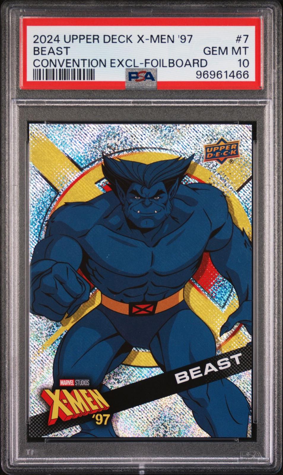 Beast [Silver Foilboard] #7 2024 Upper Deck X-Men '97 SDCC