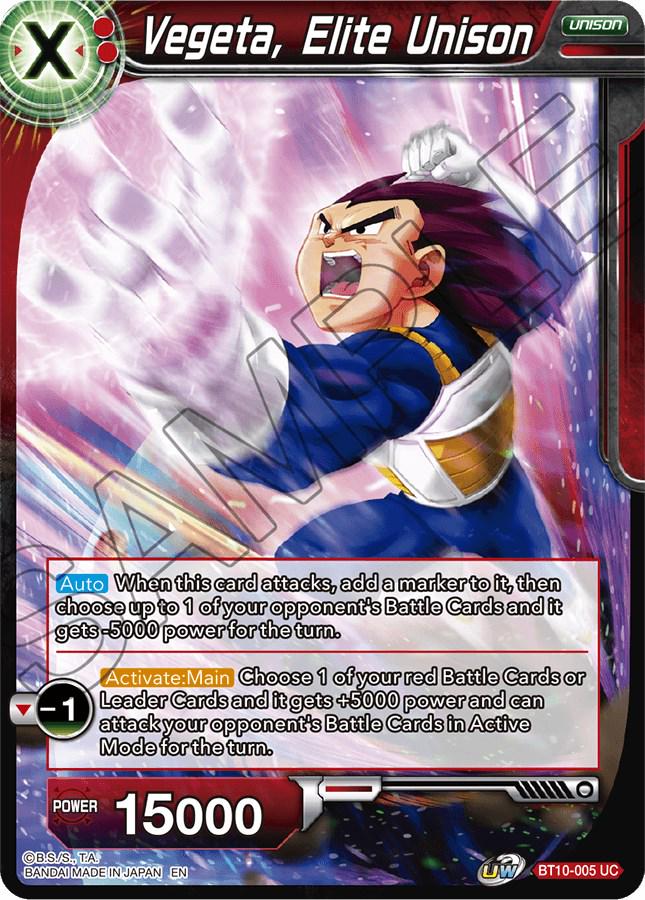 Vegeta, Elite Unison [Foil] BT10-005 Dragon Ball Super Rise of the Unison Warrior