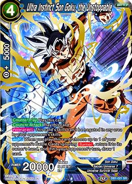 Ultra Instinct Son Goku, the Unstoppable DB1-021 Dragon Ball Super Dragon Brawl