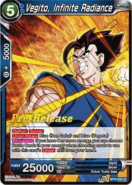 Vegito, Infinite Radiance BT10-046 Dragon Ball Super Rise of the Unison Warrior: Pre-Release Promos