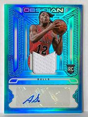 Ayo Dosunmu [Blue Flood] Basketball Cards 2021 Panini Obsidian Rookie Jersey Ink Autographs Prices