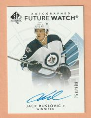 Jack Roslovic [Future Watch Black Silver Ink Autograph] Hockey Cards 2017 SP Authentic Prices