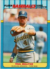 Paul Molitor Baseball Cards 1988 Fleer League Leaders Prices