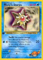 Misty's Staryu [1st Edition] #90 Pokemon Gym Heroes Prices