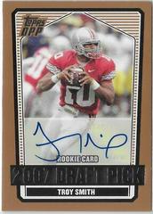 Troy Smith [Autograph] Football Cards 2007 Topps Draft Picks & Prospects Prices