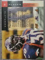 Back Of Card | Terrell Davis Football Cards 1998 Panini Score Complete Players
