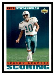 Pete Stoyanovich Football Cards 1993 Upper Deck Prices