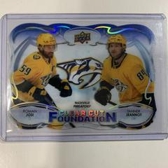 Roman Josi, Tanner Jeannot #CCF-JJ Hockey Cards 2022 Upper Deck Clear Cut Foundations Prices