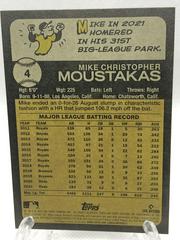 Back Of Card | Mike Moustakas Baseball Cards 2022 Topps Heritage