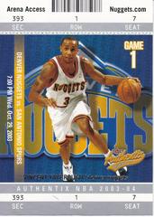 Vincent Yarbrough Basketball Cards 2003 Fleer Authentix Prices