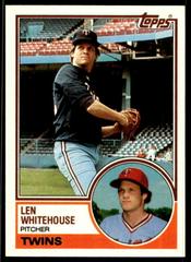 Len Whitehouse Baseball Cards 1983 Topps Traded Prices
