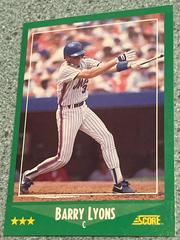 Barry Lyons #387 Baseball Cards 1988 Score Prices
