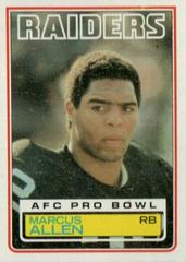 Marcus Allen Football Cards 1983 Topps Prices