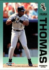 Frank Thomas #100 Baseball Cards 1992 Fleer Prices