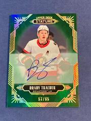 Brady Tkachuk [Green Autograph] Hockey Cards 2020 Upper Deck Stature Prices