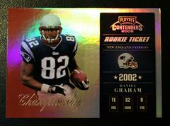 Daniel Graham [Championship Ticket] Football Cards 2002 Playoff Contenders Prices