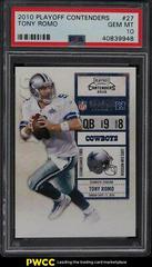 Tony Romo #27 Football Cards 2010 Playoff Contenders Prices