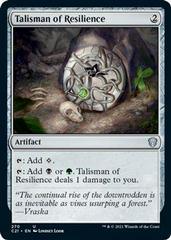 Talisman of Resilience Magic Commander 2021 Prices