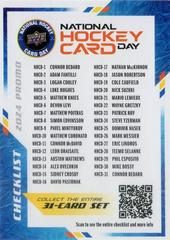 Checklist Hockey Cards 2024 Upper Deck National Card Day Prices