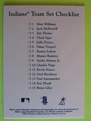 REVERSE | Matt Williams Baseball Cards 1997 Score Team Collection