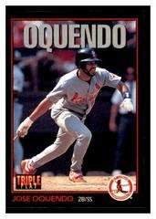 Jose Oquendo Baseball Cards 1993 Panini Donruss Triple Play Prices