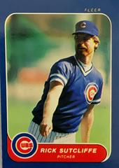 Rick Sutcliffe #81 Baseball Cards 1986 Fleer Mini Prices