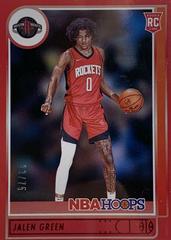 Jalen Green [Red] Basketball Cards 2021 Panini Hoops Prices