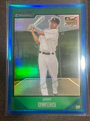 Jerry Owens [Blue Refractor] #221 Baseball Cards 2007 Bowman Chrome Prices